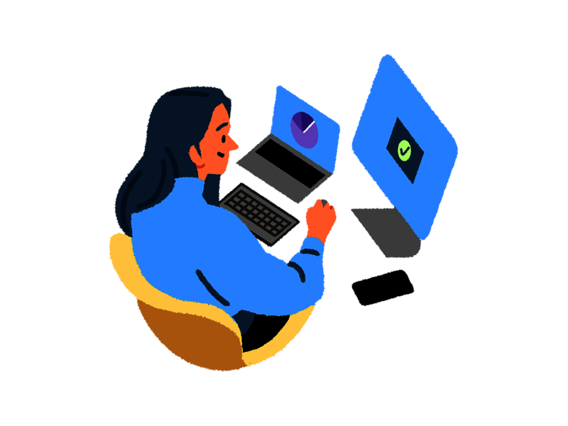 Frau am Computer Frau am Computer